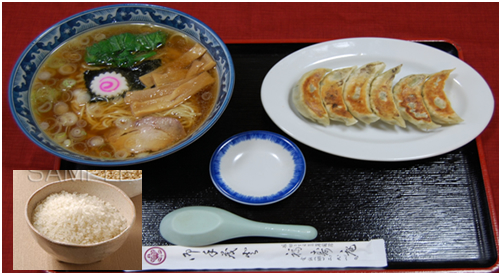 餃子・ラーメン定食