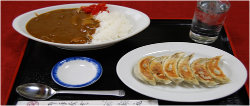 餃子・カレーライス定食
